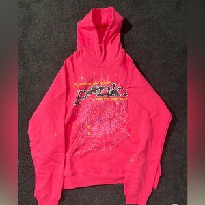 Spider pink hoodie brand new